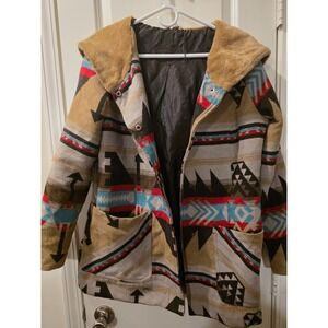 JouJou Faux Multicolored Fur‎ Jacket SZ L